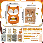 Amylove 4 Pieces Cute Kitchen Timer Animal Mechanical Manual Fox Raccoon Bear - Image 2