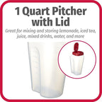 GoodCook 1 Quart Bottle – BPA Free Mixing Pitcher - Image 4