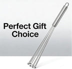 Whisk Set, Stainless Steel Ball Whisk Kitchen Tools Ideal - Image 5