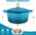 E-far 6 Quart Dutch Oven, Enameled Cast Iron Dutch Oven Pot - Image 2