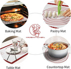 Silicone Baking Mat, Non Stick Pastry Mat Sheet - Image 3