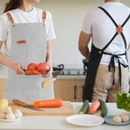 Aoomzoon Canvas Aprons for Men Chef Apron, Work Apron - 16oz Heavy Duty Cross - Image 5