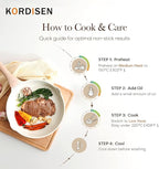 Kordisen Ceramic Nonstick Frying Pan Skillet Set - Image 4
