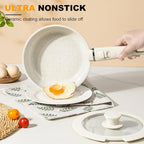 Pots and Pans Set Non Stick 20PCS, Ceramic Cookware Set Detachable Handle Non - Image 3