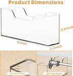 Cq acrylic Guest Towel Holder for Bathroom, 9 Inch Vertical Clear Napkin Holder - Image 3