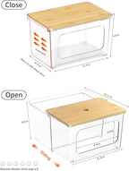 iCASA Trash Bag Dispenser Under Sink Organizer, 2-in-1 Acrylic Trash Bags Holder - Image 2