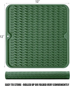 Silicone Dish Drying Mat for Multiple Usage, Easy clean, Eco-friendly, - Image 2