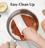 KOCH SYSTEME CS Stainless Steel Sauce Pan Set, 1.5QT & 2QT & 3QT Stainless - Image 3