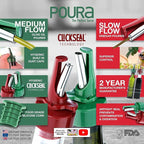 Poura Vinegar and Olive Oil Bottle Drizzler Set - Image 2