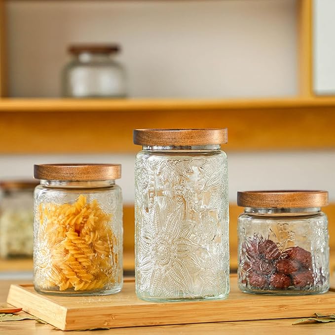 Adodeen 32oz Vintage Glass Jars - Image 3