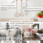 TeamFar Kitchen Cooking Utensils, 446°F Heat Resistant Kitchen Gadgets Tools - Image 4