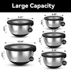 KITEISCAT Stainless Steel Mixing Bowls - Image 2