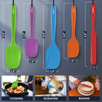 Walfos Silicone Spatula -600°F Heat Resistant Kitchen Scraper Spatulas - Image 4