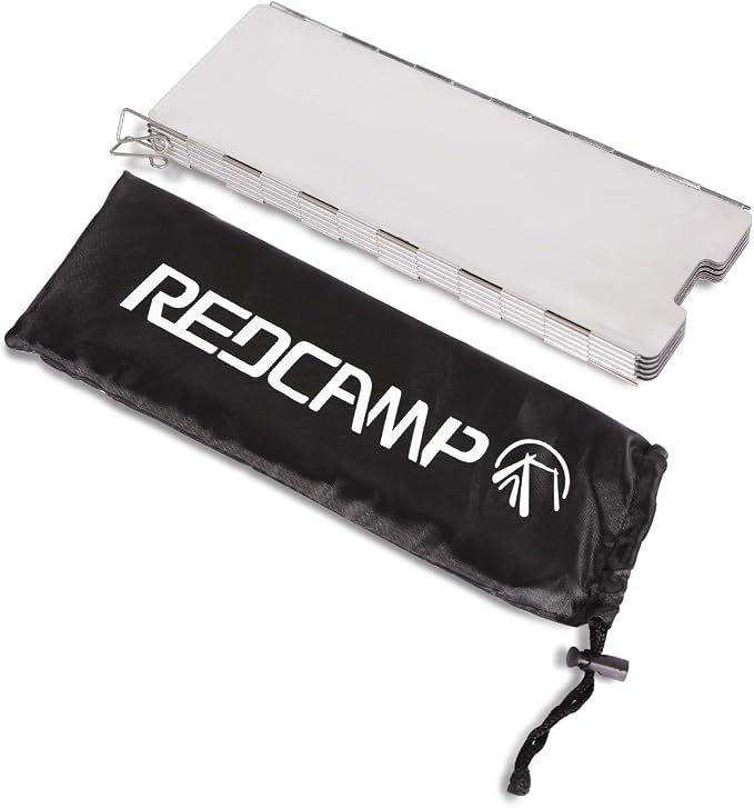 REDCAMP Folding Outdoor Stove Windscreen, 12 Plates Aluminum Camping Stove - Image 7