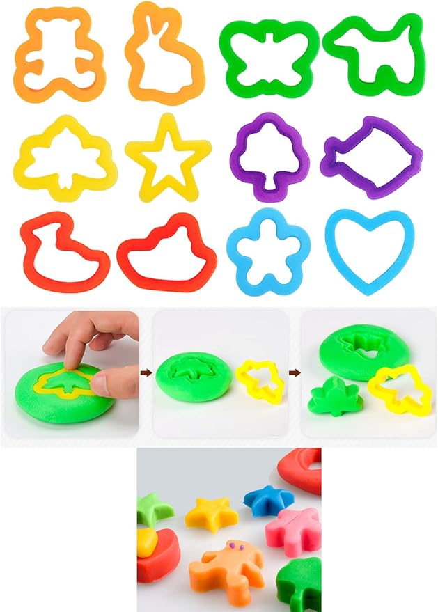 Letter Molds Tools Set for Kids 69Pcs Accessories, Rollers and Cutters - Image 6