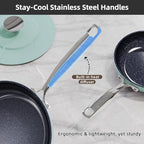Nuwave Lux 13pc Forged Lightweight Cookware Set PFAS Free, Healthy G10 Duralon - Image 7