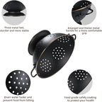 Metal Colander Set of 2, Strainer Basket - Image 5
