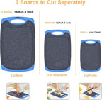 Viretang Non Slip Cutting Board, 3 Pieces Dishwasher Safe Cutting Boards - Image 3