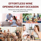 Forge Quality Compact Vertical Lever Corkscrew Wine Opener - Image 5