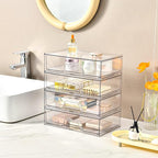 5 Pack Makeup Organizer Stackable, 12.1''L Bathroom Organizer and Storage - Image 6