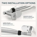 FORIOUS Paper Towel Holder Under Cabinet, One Hand Operable - Image 7