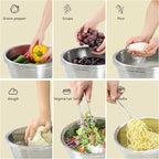304 Stainless Steel Microporous Colander, 1.5QT Large Capacity - Image 4