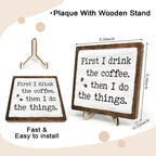 Vintage Coffee Bar Sign Plaque - Image 2