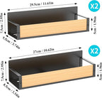 HuggieGems 4 Pack Magnetic Spice Storage Rack Organizer - Image 7
