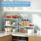 15.5 to 25.5 Inch Expandable Kitchen Cabinet Organizer Shelf, 30 LBS Heavy Duty - Image 6