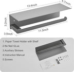 DUFU Paper Towel Holder with Shelf - Image 6