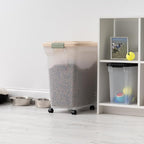 IRIS USA Dog Food Storage Container 58 lbs, Attachable Wheels, - Image 11