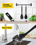 Pack of 2 Silicone Cooking Spoons, Non Stick Solid Kitchen Spoon - Image 6