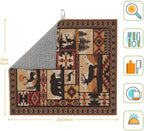 Western Wildlife Geometric Dish Drying Mat - Image 7
