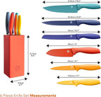 MasterChef Knife Block Set of 6 Kitchen Knives, Extra Sharp Stainless Steel - Image 7