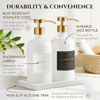 Glass Soap Dispenser Set of 2 - Image 6