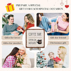 Coffee Bar Sign Plaque Decor, Coffee Bar Accessories, Rustic Wooden Tabletop - Image 5
