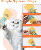 6 PCS Cat Food Can Covers Lids Set, Cat Bar Squeezer, Stainless Steel Wet Food - Image 6