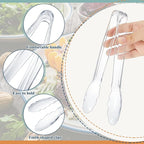 Tessco for you 50 Pcs Plastic Tongs for Serving Bulk, 9 Inch Plastic Disposable - Image 3