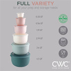 COOK WITH COLOR Prep Bowls with Lids- Wide and Deep Nesting Plastic Small - Image 6