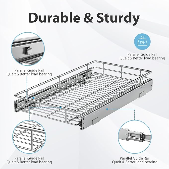 ZOINLIY Pull Out Cabinet Organizer, Versatile Slide Out Kitchen Organizers and - Image 5