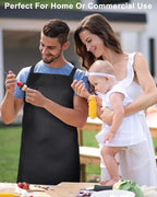 Foaincore 36 Pack Bib Aprons Bulk Plain Aprons - Image 6