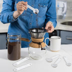 Frienda 20 Pieces White Plastic Measuring Cup Spoons - Image 5