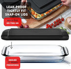 EATEX 16-Piece Deep Glass Casserole Dishes - Image 7