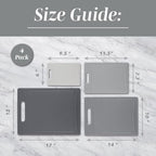 COOK WITH COLOR Non-Slip Cutting Board Set – Kitchen Essentials with Easy Grip - Image 5