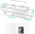 HapiRm 4 in 1 Sink Caddy Sponge Holder, SUS304 Stainless Steel Kitchen Brush - Image 6