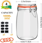 32 oz Wide Mouth Mason Jars - Image 2