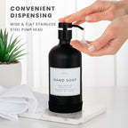 Hand and Dish Soap Dispenser for Kitchen and Bathroom, Stainless Steel Pumps - Image 4