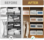 Linen Closet Organizers And Storage, 6 Pack Closet Storage Bins Linen Closet - Image 3