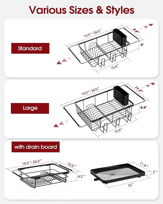 Sakugi Dish Drying Rack in Sink - Image 3