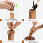 Wooden Pepper Grinder Pepper Mill - Image 3
